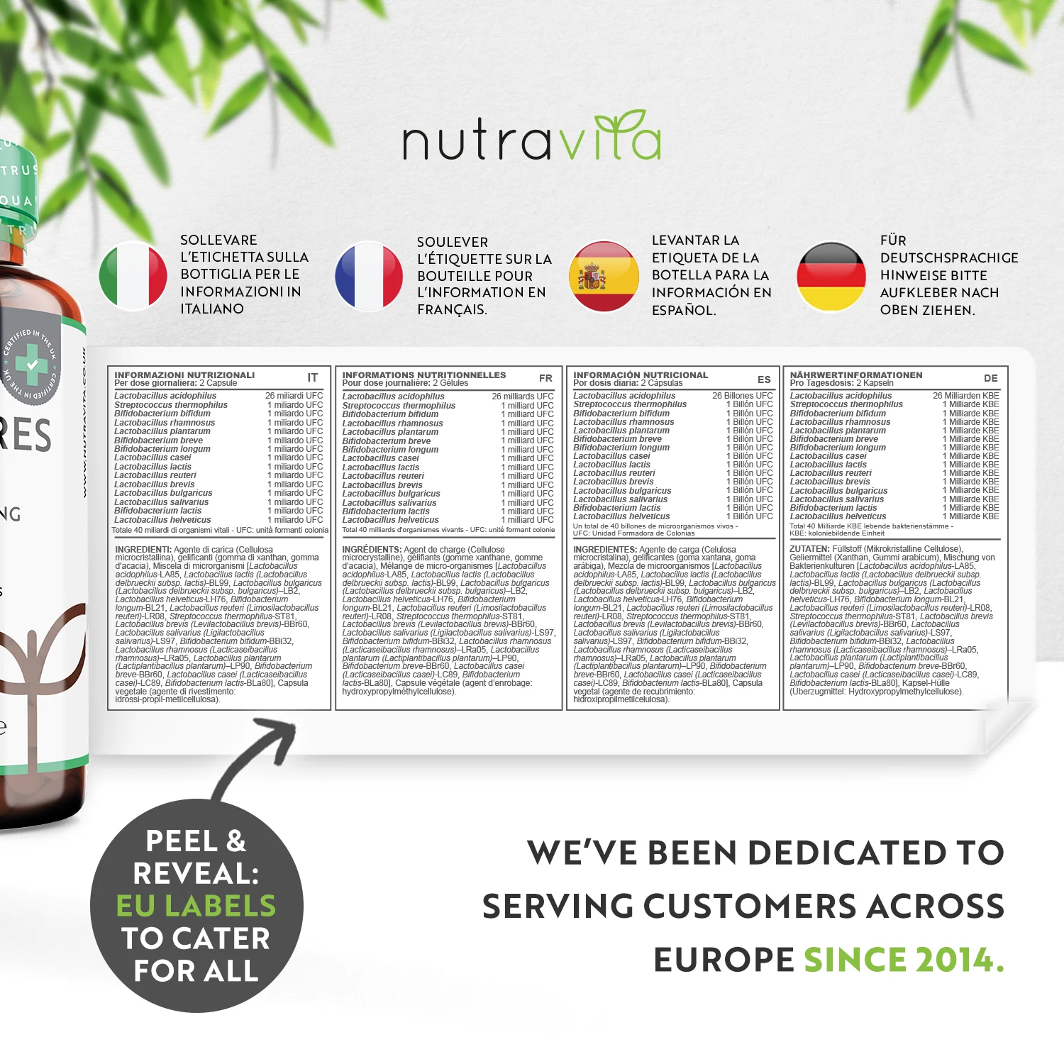 40 Billion CFU 15 Strain Bio Complex Cultures for Digestive Health - Image 6