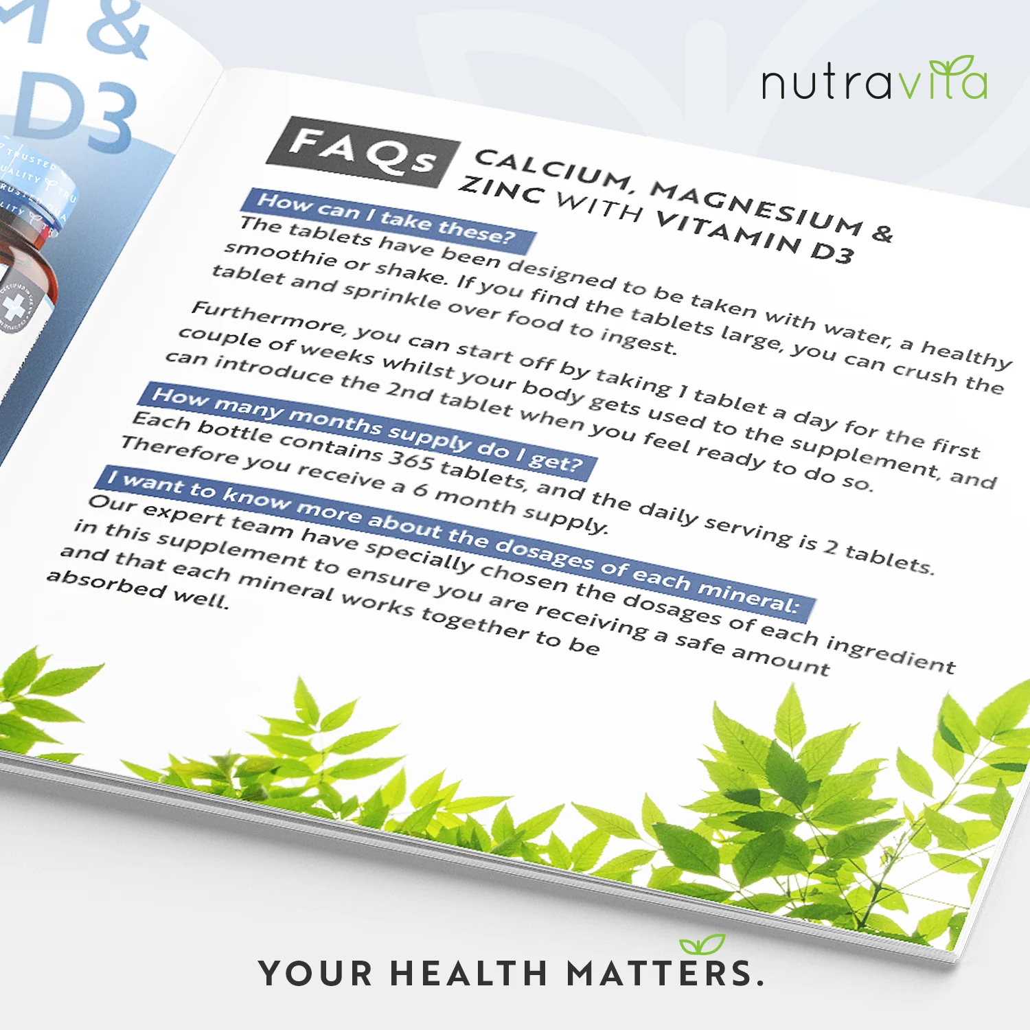 Calcium Magnesium Zinc & Vitamin D3 - Image 4