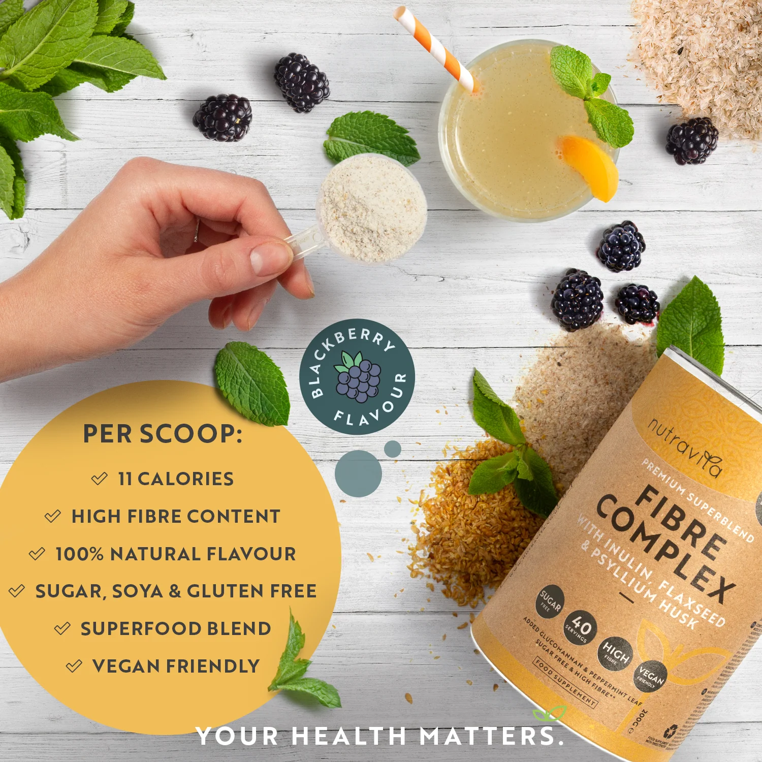 Fibre Complex Powder - BlackBerry Flavour - Image 5