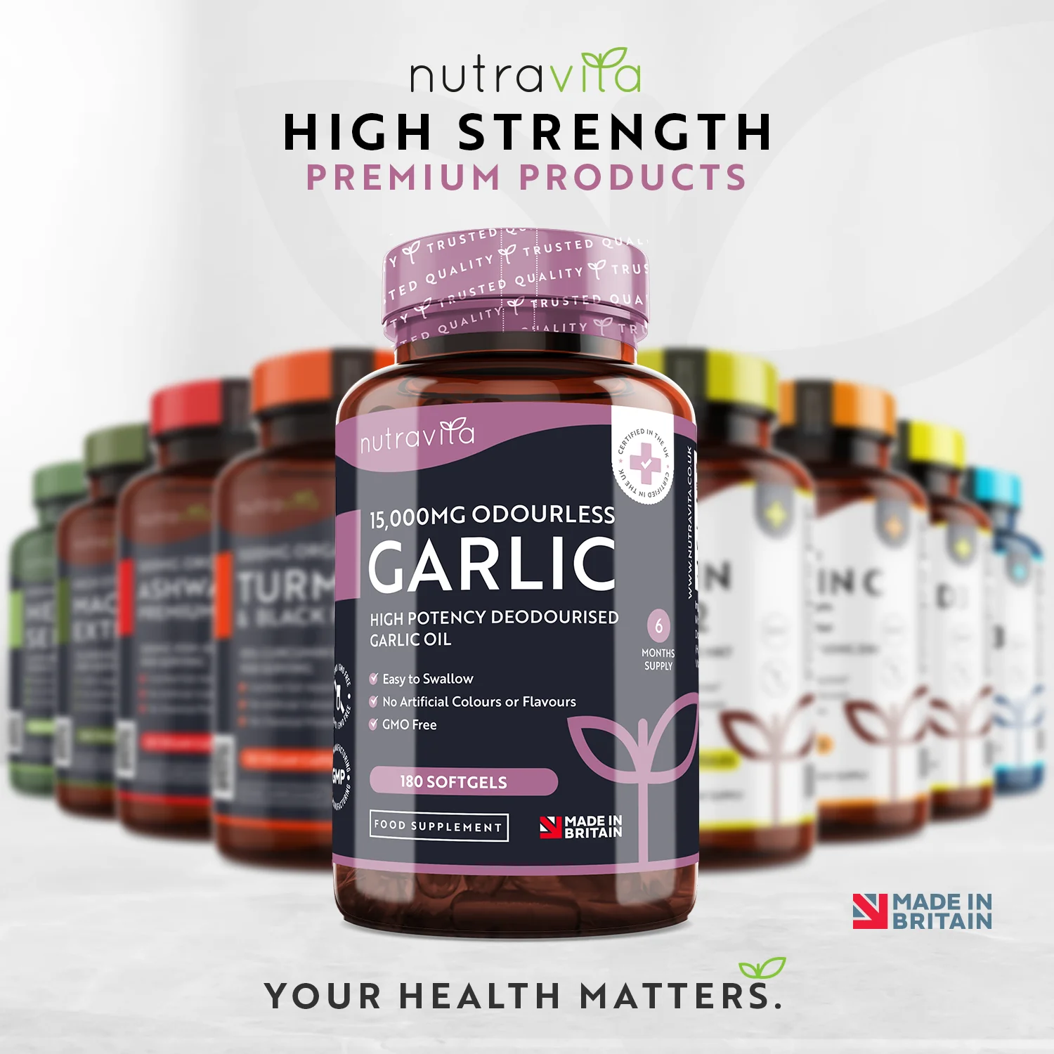 Garlic 180 Soft Gel Capsules - Image 6