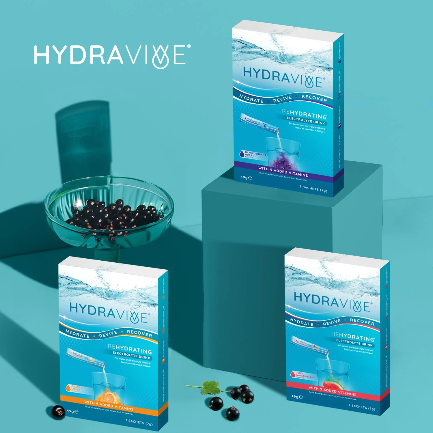 Hydravive Rapid Rehydration Electrolytes Powder - 21 Pack Blackcurrant - Image 7