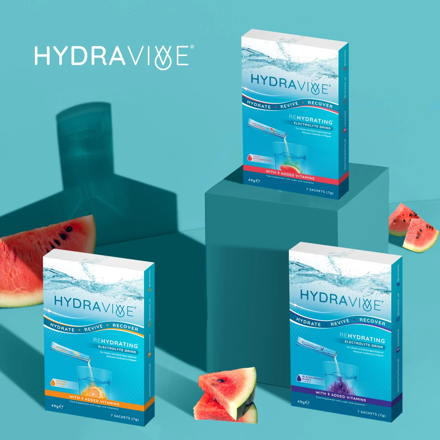 Hydravive Rapid Rehydration Electrolytes Powder - 21 Pack Watermelon - Image 7