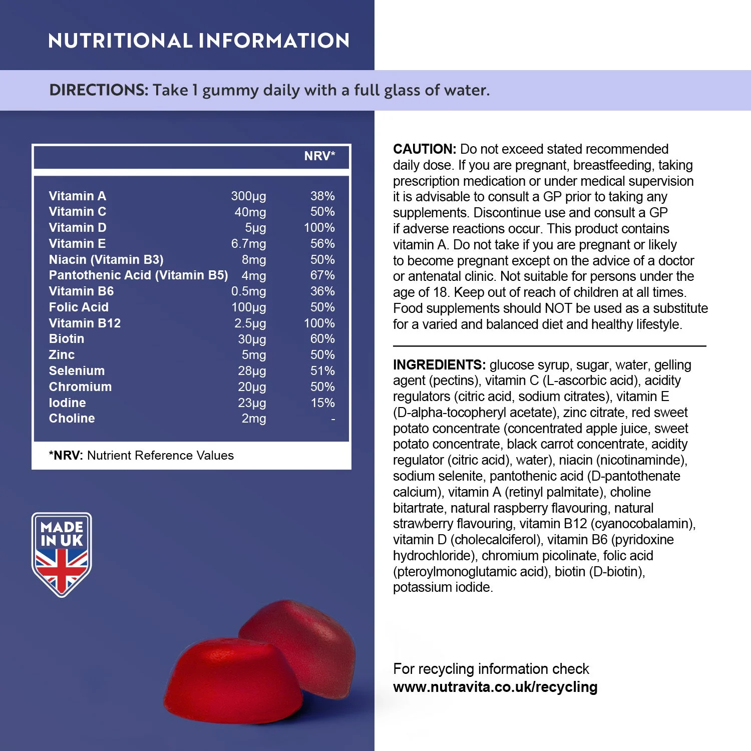 Multivitamin Gummies - 120 Vegan Gummies - Image 7