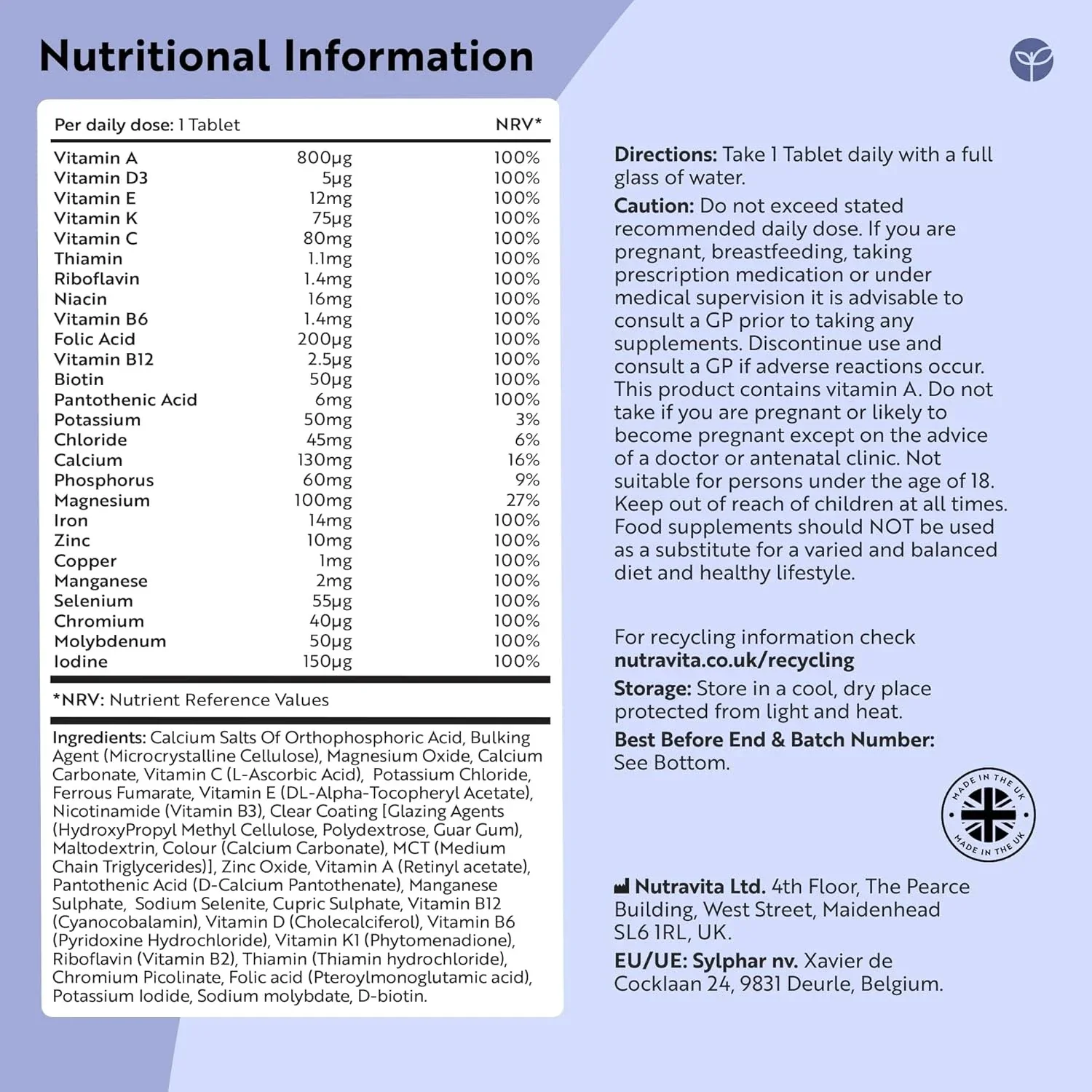 Multivitamin Tablets for Men & Women - Image 7