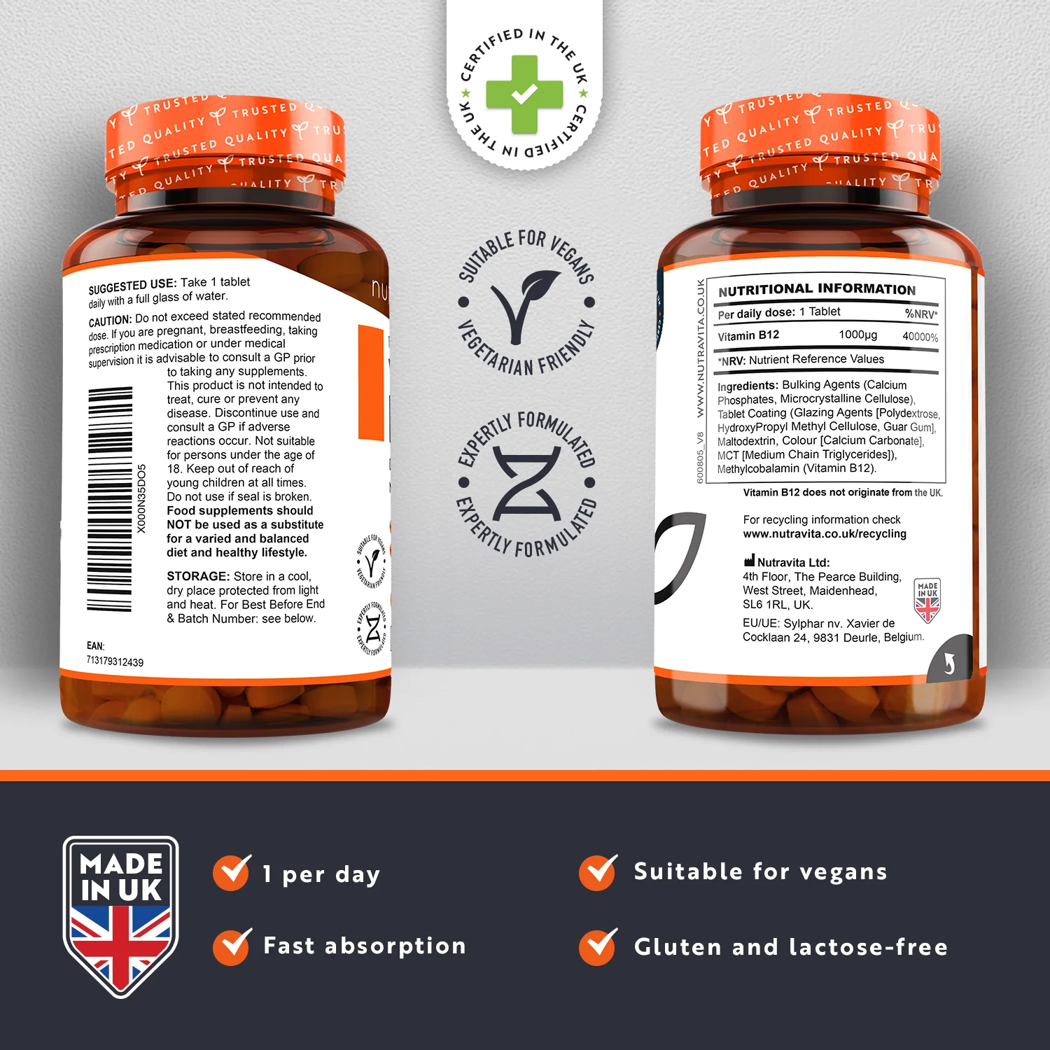 Vitamin B12 - 365 tablets - Image 3