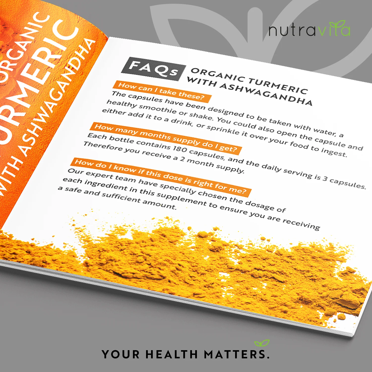 Organic Turmeric 2100mg & Ashwagandha KSM-66 ® with Ginger & Black Pepper - Image 4