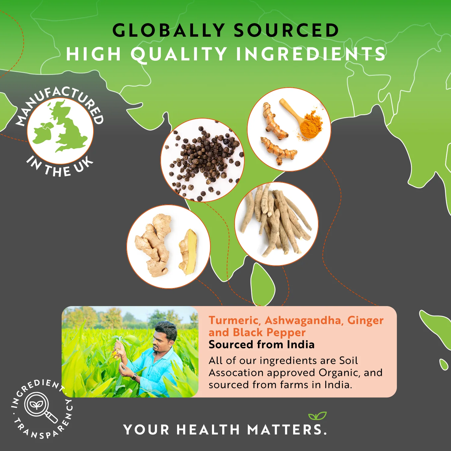 Organic Turmeric 2100mg & Ashwagandha KSM-66 ® with Ginger & Black Pepper - Image 7