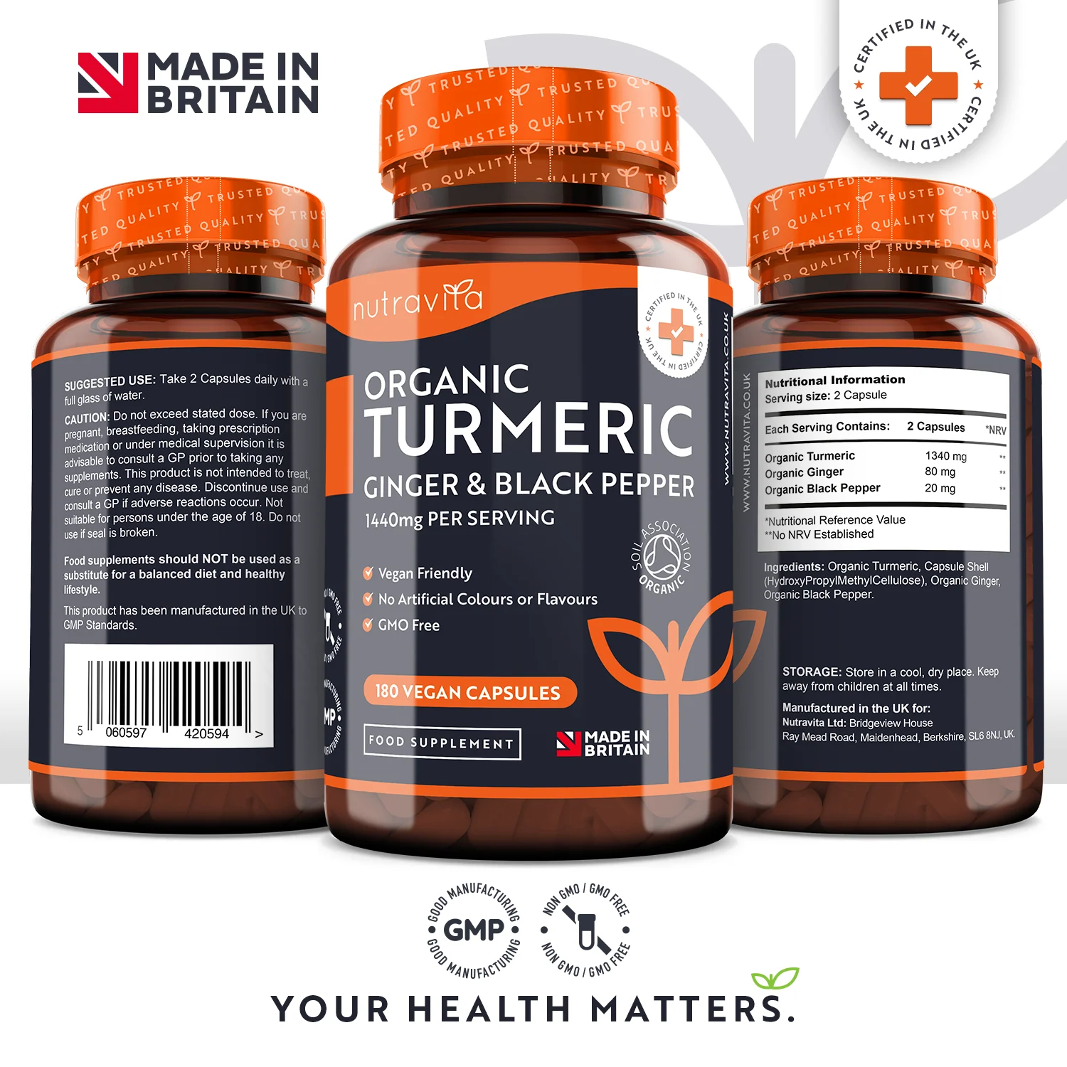 Organic Turmeric with Black Pepper & Ginger - Image 4