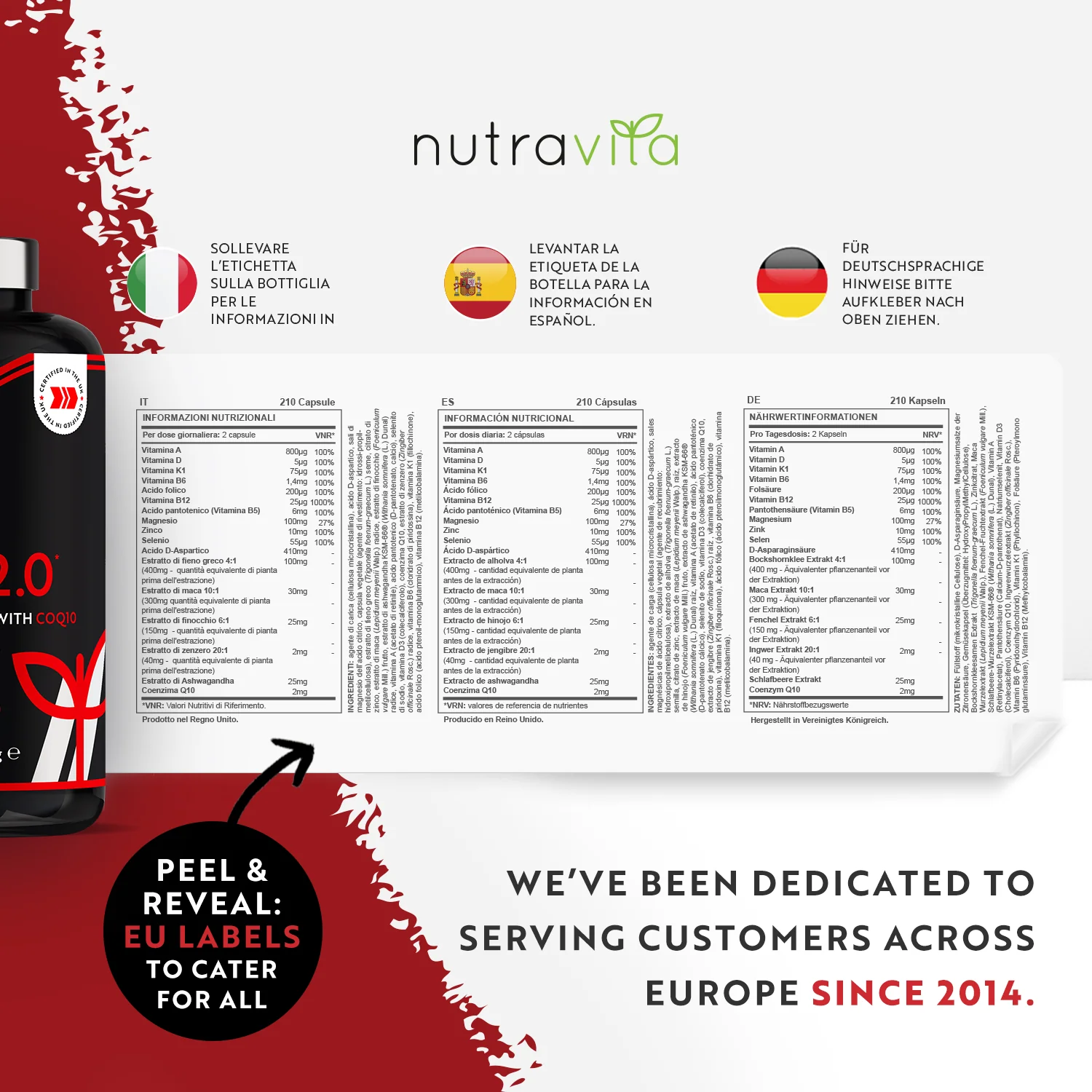 TESTOMAX 2.0 Supplements for Men 210 Vegan Capsules with Ashwagandha KS - Image 7