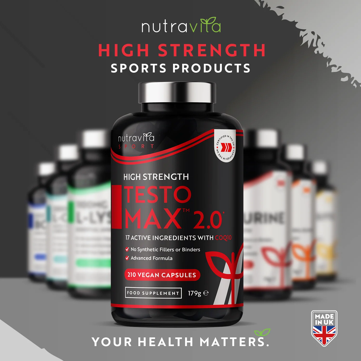 TESTOMAX 2.0 Supplements for Men 210 Vegan Capsules with Ashwagandha KS - Image 8