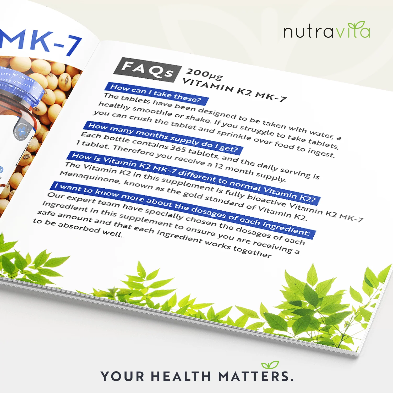 Vitamin K2 MK-7 200mcg - Image 4
