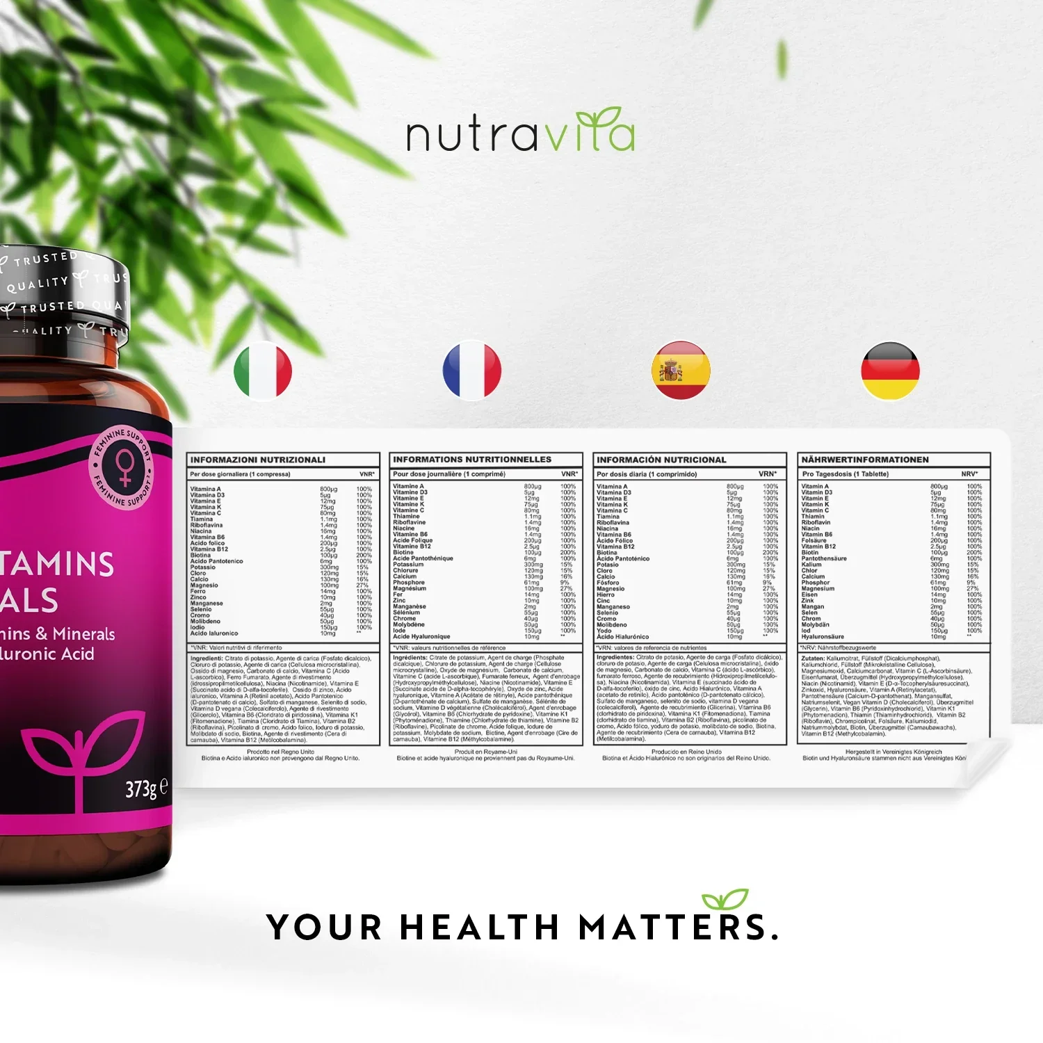 Women's Multivitamins with Biotin and Hyaluronic Acid - Image 6