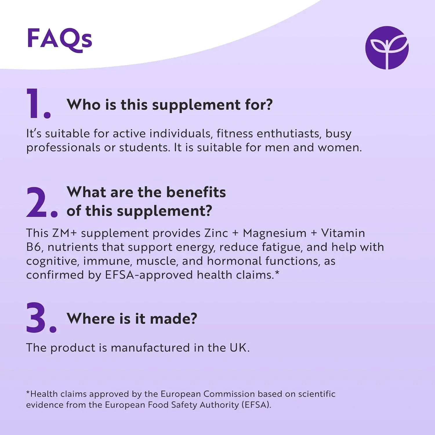 Zinc, Magnesium & Vitamin B6 - Image 3